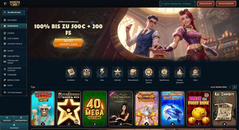 Casino monsterwin - Monsterwin Casino: Erfolgreich im deutschen Online Casinospielmarkt eingebettet Casino monsterwin - Monsterwin Casino: Erfolgreich im deutschen Online Casinospielmarkt eingebettet